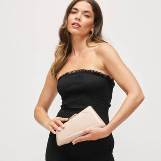 Patent Asymmetrical Evening Bag