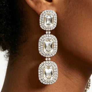 Rhinestone Dangle Earring