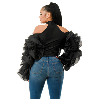 Eve of Elegance Ruffle Top