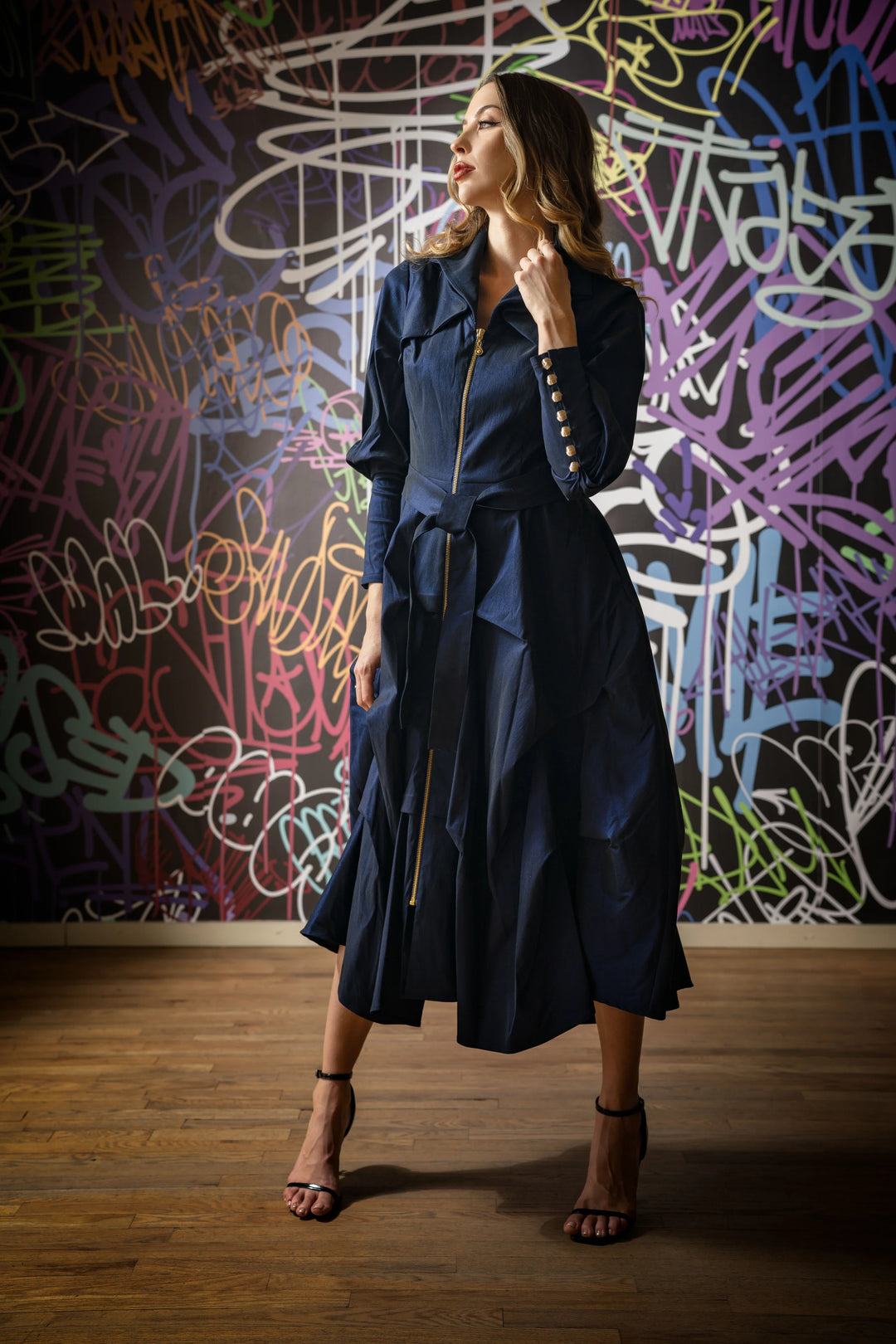 Samuel Dong's Bustle Coat Dress (9 Colors)