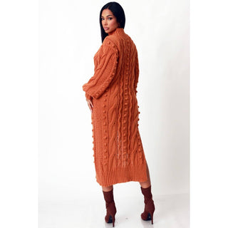 Bossline Cable Sweater Dress