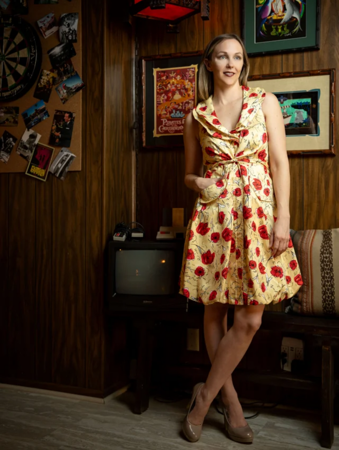 Samuel Dong's Printed Double Collar Bubble Dress (10 Color Options)