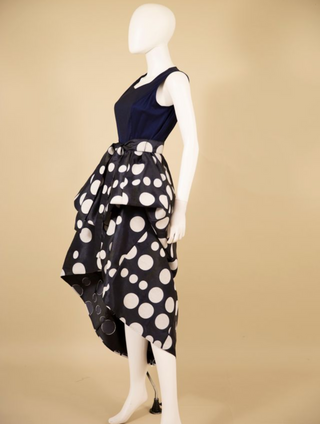 Samuel Dong's Polka Dot High-low Dress