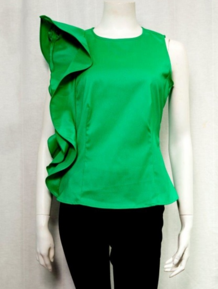 Samuel Dong's One Side Ruffle Top