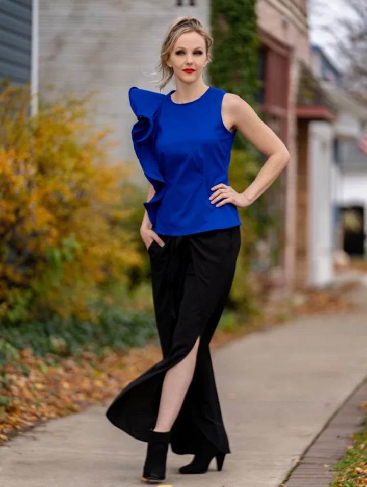 Samuel Dong's One Side Ruffle Top