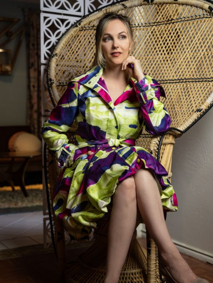 Samuel Dong's Printed Bubble Coat Dress - (19 Options)