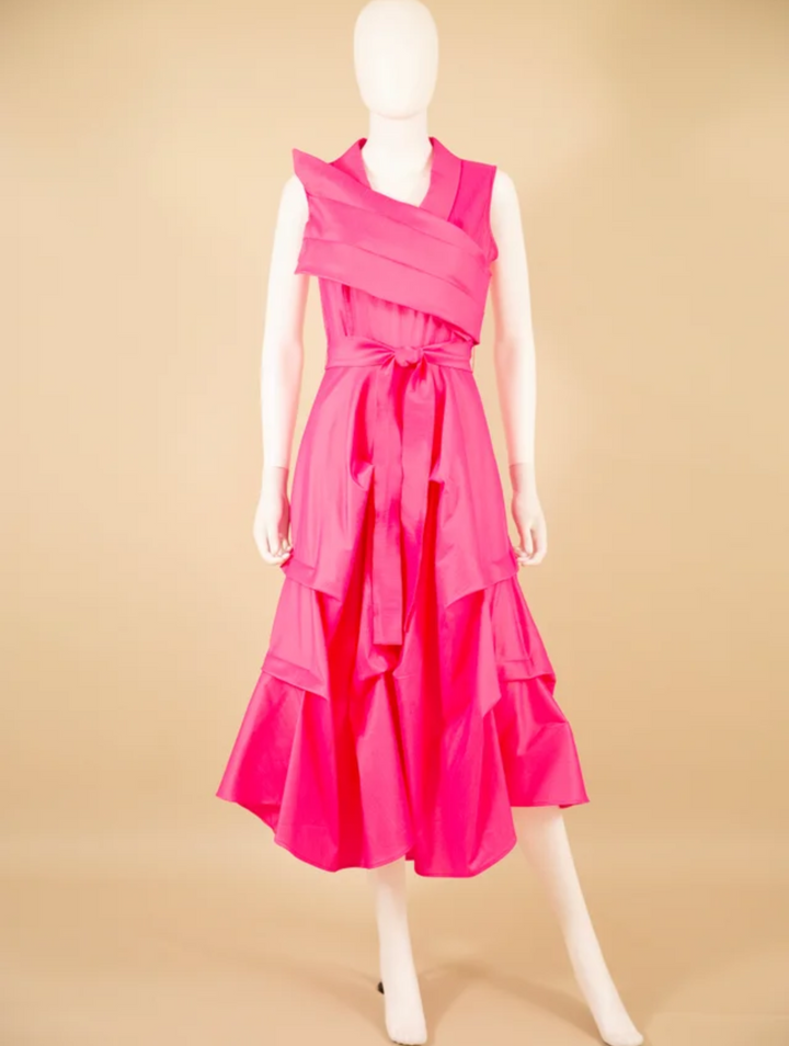 Samuel Dong's Cross-Over Dress (3 Color Options)