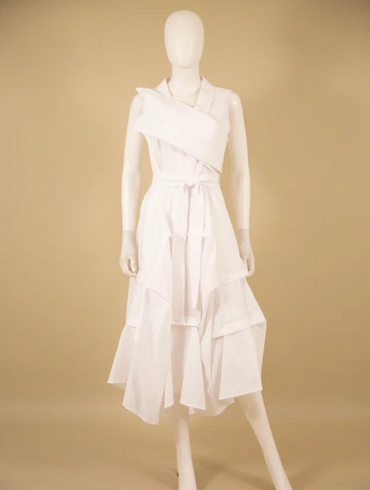 Samuel Dong's Cross-Over Dress (3 Color Options)