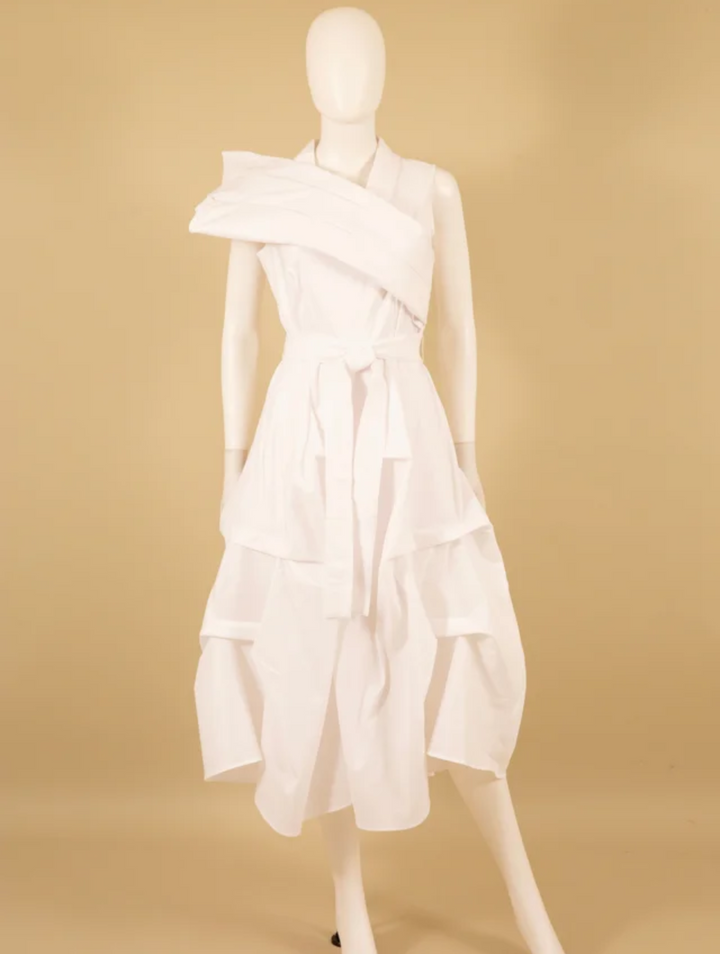 Samuel Dong's Cross-Over Dress (3 Color Options)