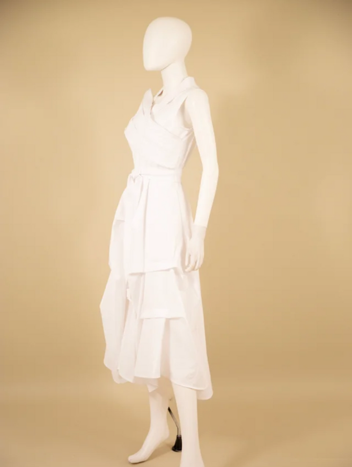 Samuel Dong's Cross-Over Dress (3 Color Options)