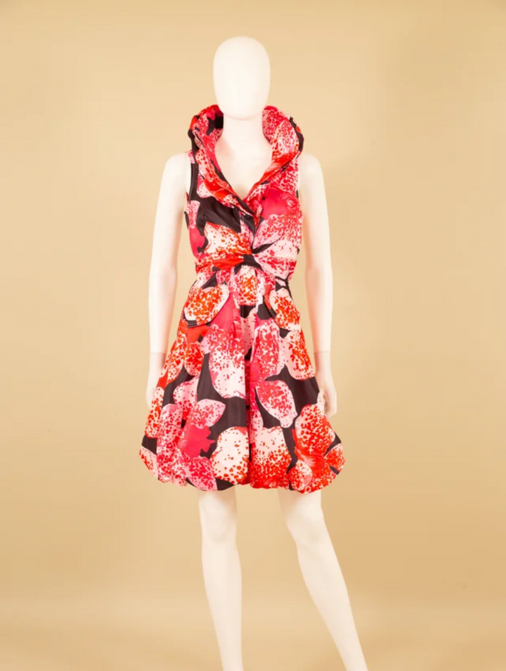 Samuel Dong's Printed Double Collar Bubble Dress (10 Color Options)