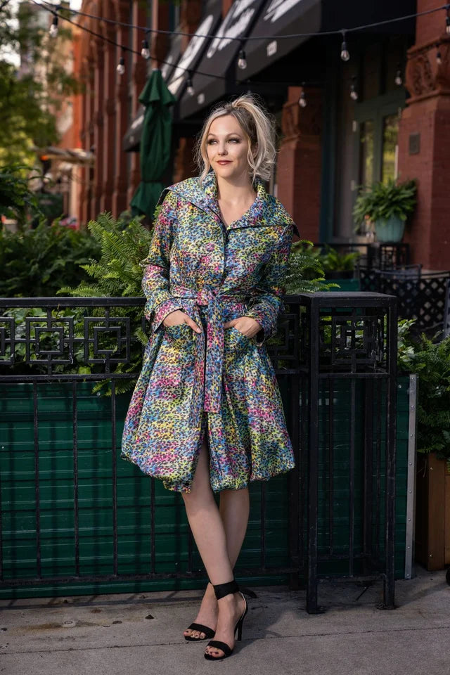 Samuel Dong's Printed Bubble Coat Dress - (19 Options)