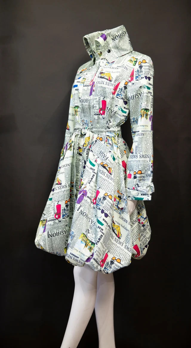 Samuel Dong's Printed Bubble Coat Dress - (19 Options)