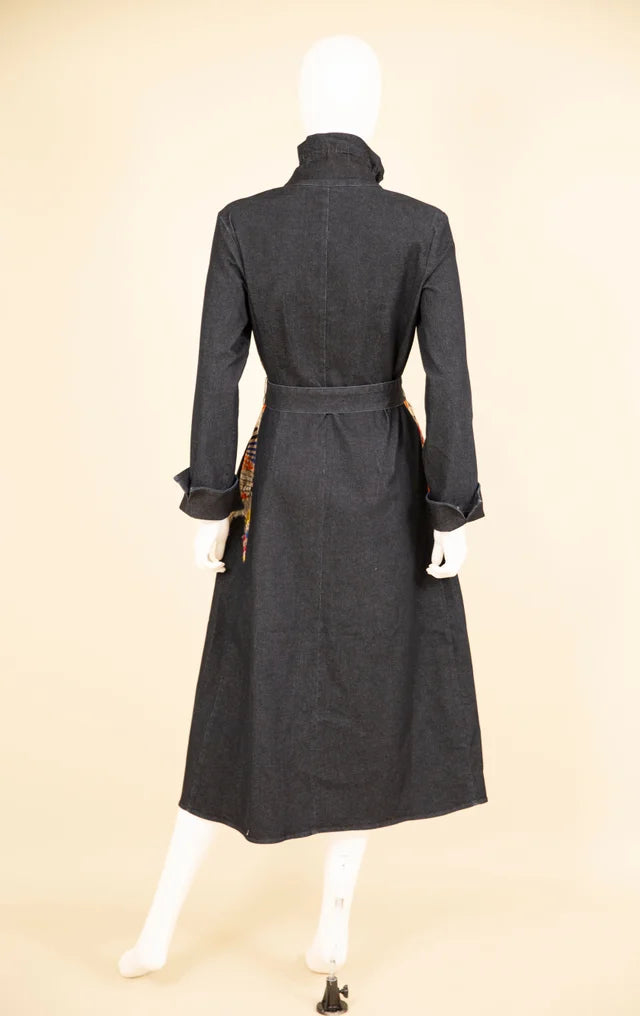 Samuel Dong's Demin Laser Embroidery Dress