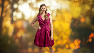 Samuel Dong's Triple Wire Collard Dress (19 Color Options)