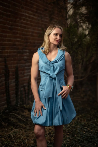 Samuel Dong's Triple Wire Collard Dress (19 Color Options)