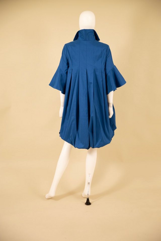 Samuel Dong Ruffle Bubble Coat Dress