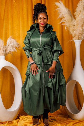 Samuel Dong's Bustle Coat Dress (9 Colors)