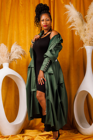 Samuel Dong's Bustle Coat Dress (9 Colors)
