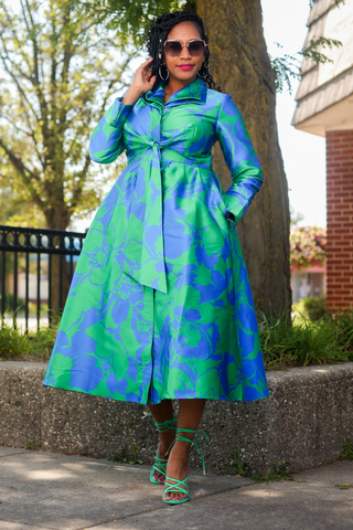 Samuel Dong Bloom Double Collar Dress