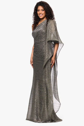 Shimmer Alloy Gown