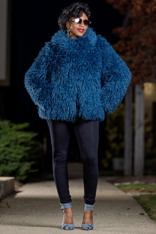 Give You Blues - Glam Luxe Shag Jacket