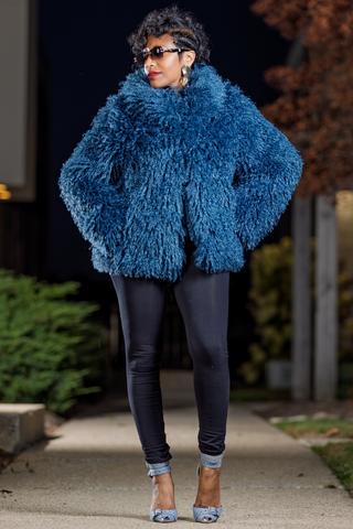 Give You Blues - Glam Luxe Shag Jacket