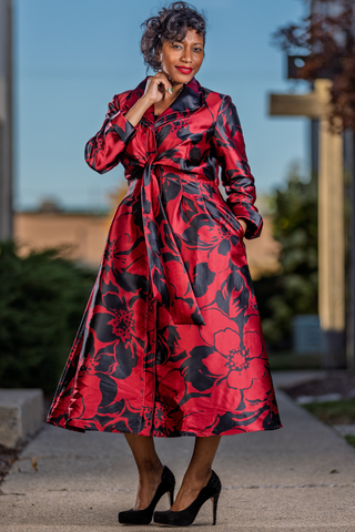 Samuel Dong Bloom Double Collar Dress