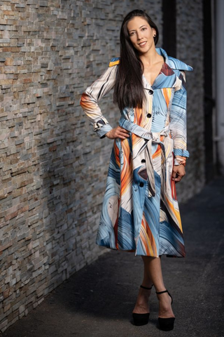 Samuel Dong's Trench Coat Dress (2 Color Options)