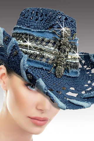 Denim Stardust Hat