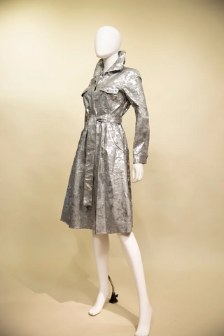 Samuel Dong's Coated Denim Coat Dress