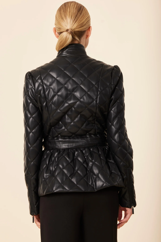 Midnight Quilted Moto Jacket