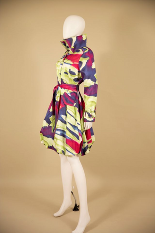 Samuel Dong's Printed Bubble Coat Deep Shades (6 Color Options)
