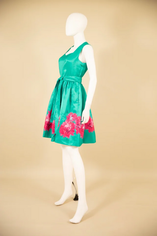 Samuel Dong's Floral Square Neck Dress