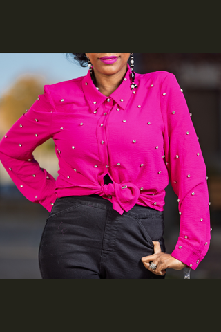 Glam Prism Button-Up