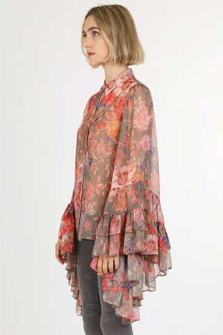 Rosewood Ruffle Top