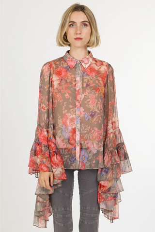 Rosewood Ruffle Top