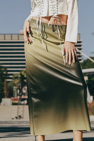Lime Mirage Skirt