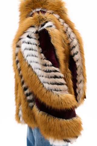Wild Streak Faux Fur Jacket 🐆🔥