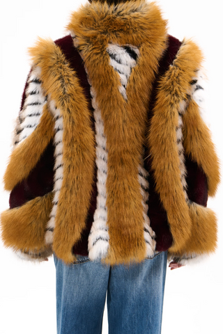 Wild Streak Faux Fur Jacket 🐆🔥