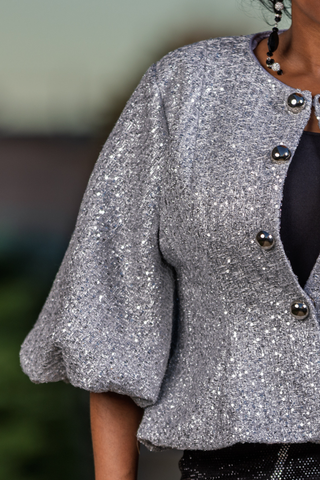 Metallic Bloom Jacket (2 Color Options)
