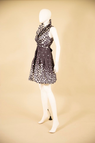 Samuel Dongs Printed Double Collar Bubble Dress Deeps, Darks, & Bolds (3 Color Options)