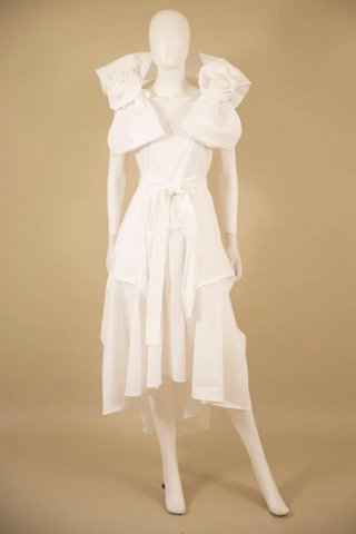 Samuel Dong's Rosette Bow Extravaganza Dress (3 Color Options)