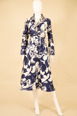 Samuel Dong's Floral Double Collared Dress (6 Color Options)