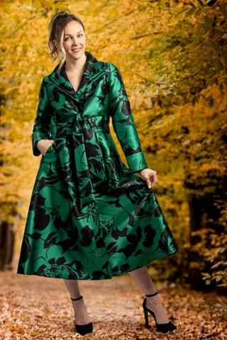Samuel Dong's Floral Double Collared Dress (6 Color Options)