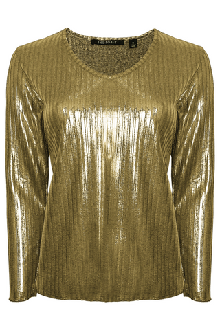 Metallic Drip Top