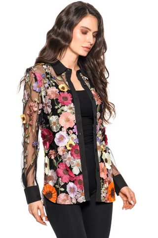 Botanical Fantasy Button-Up