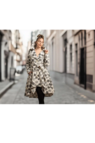 Samuel Dong Noir Petal High-Low Coat 🖤