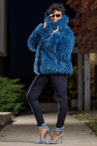 Give You Blues - Glam Luxe Shag Jacket