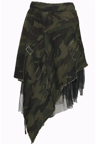 Camouflage Tulle Skirt
